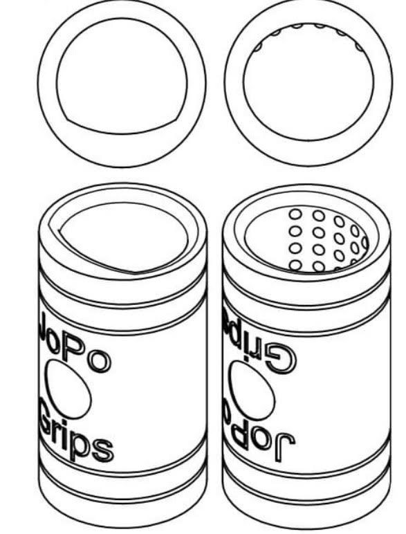 JoPo Finger Grips Power Oval/Oval Dots image 0