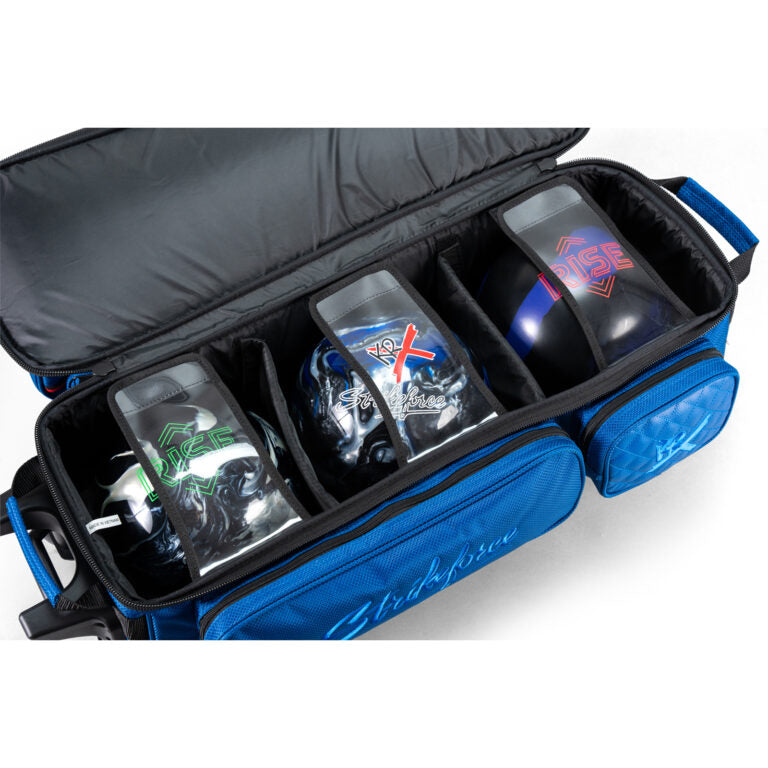 KR Strikeforce Diamond Dually 3 Ball Triple Roller Baltic Blue Bowling Bag