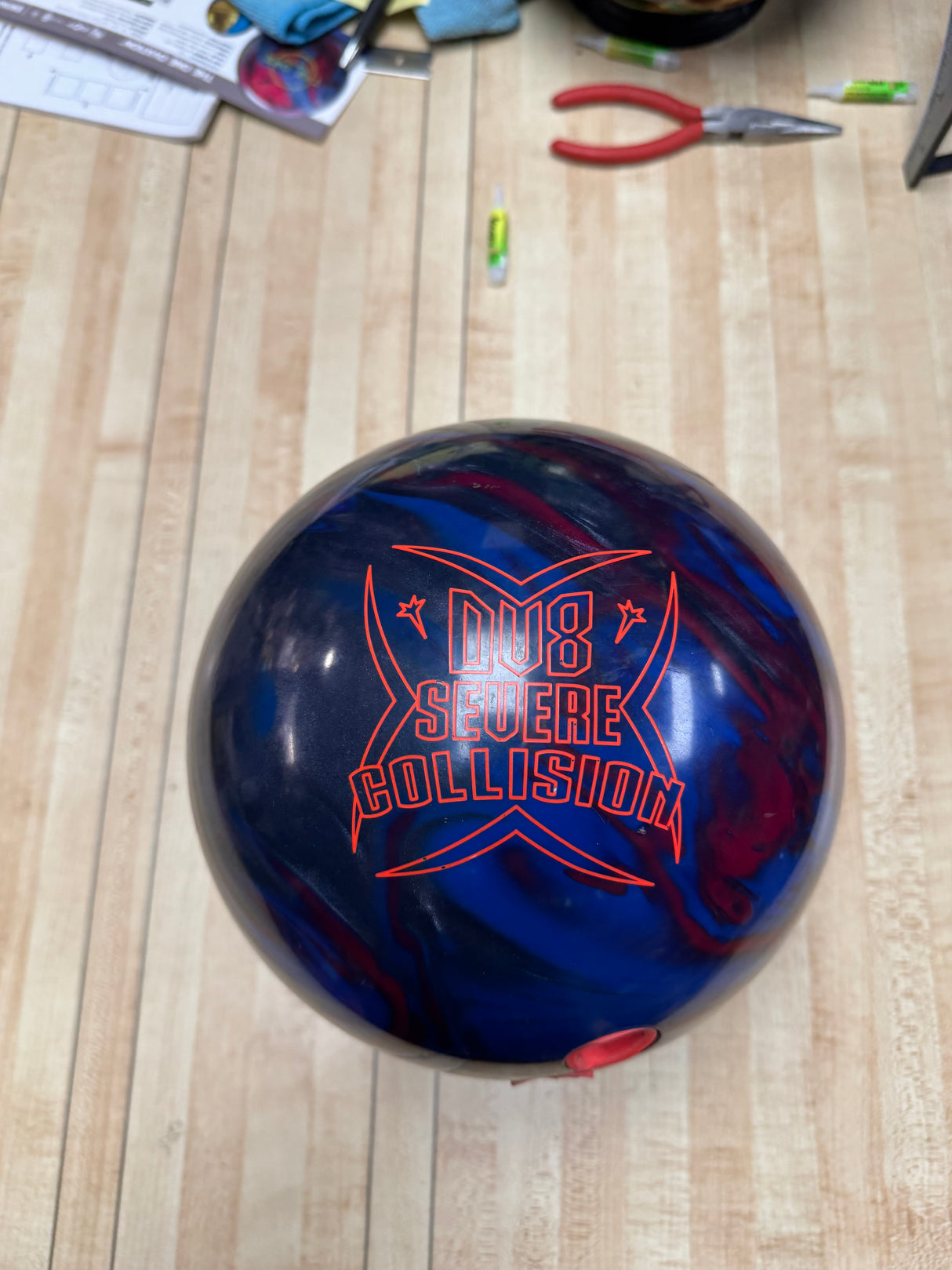 Severe collision (used 16lb)
