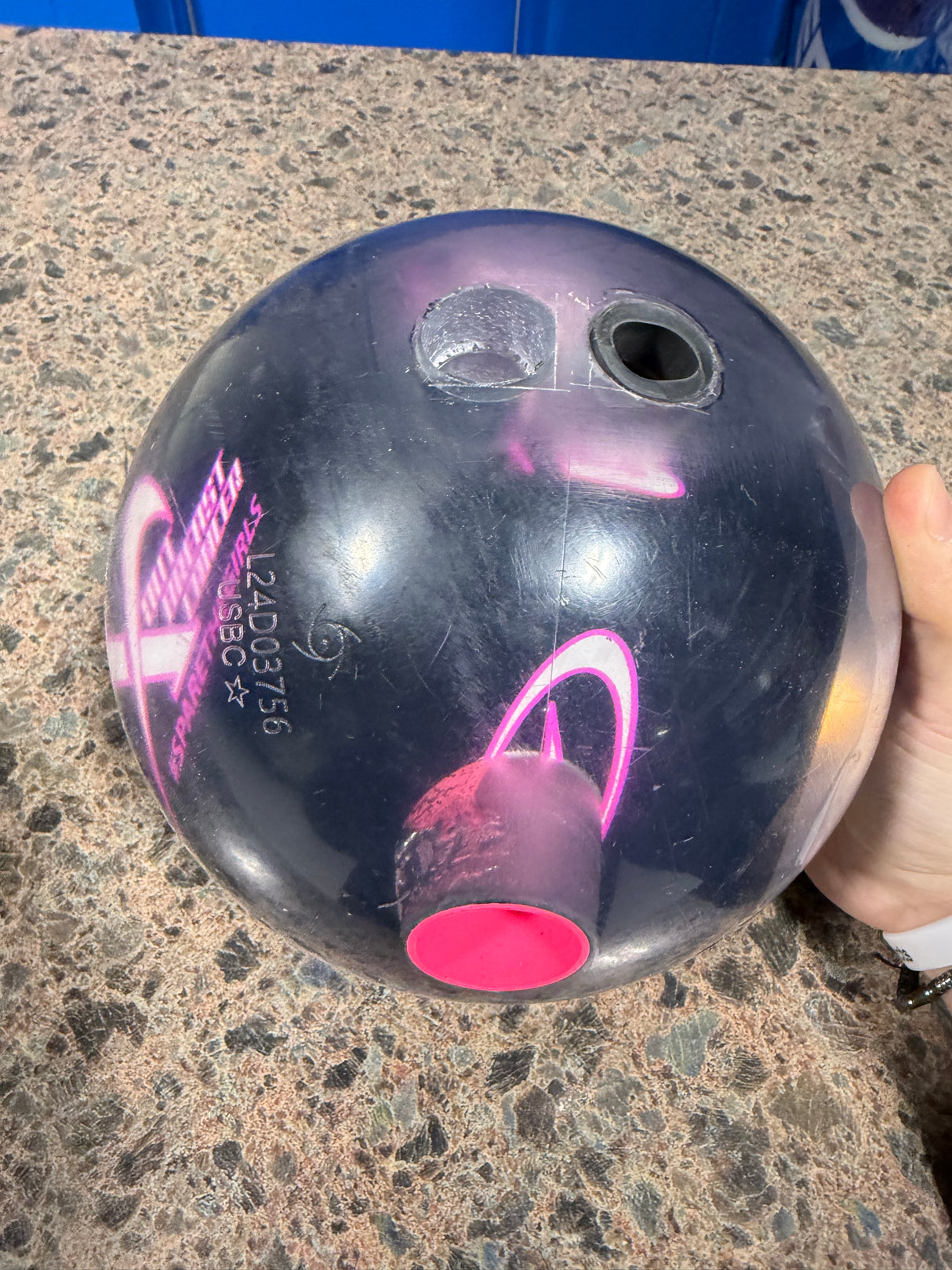 Storm Breast Cancer Spare Ball (used 15lb)
