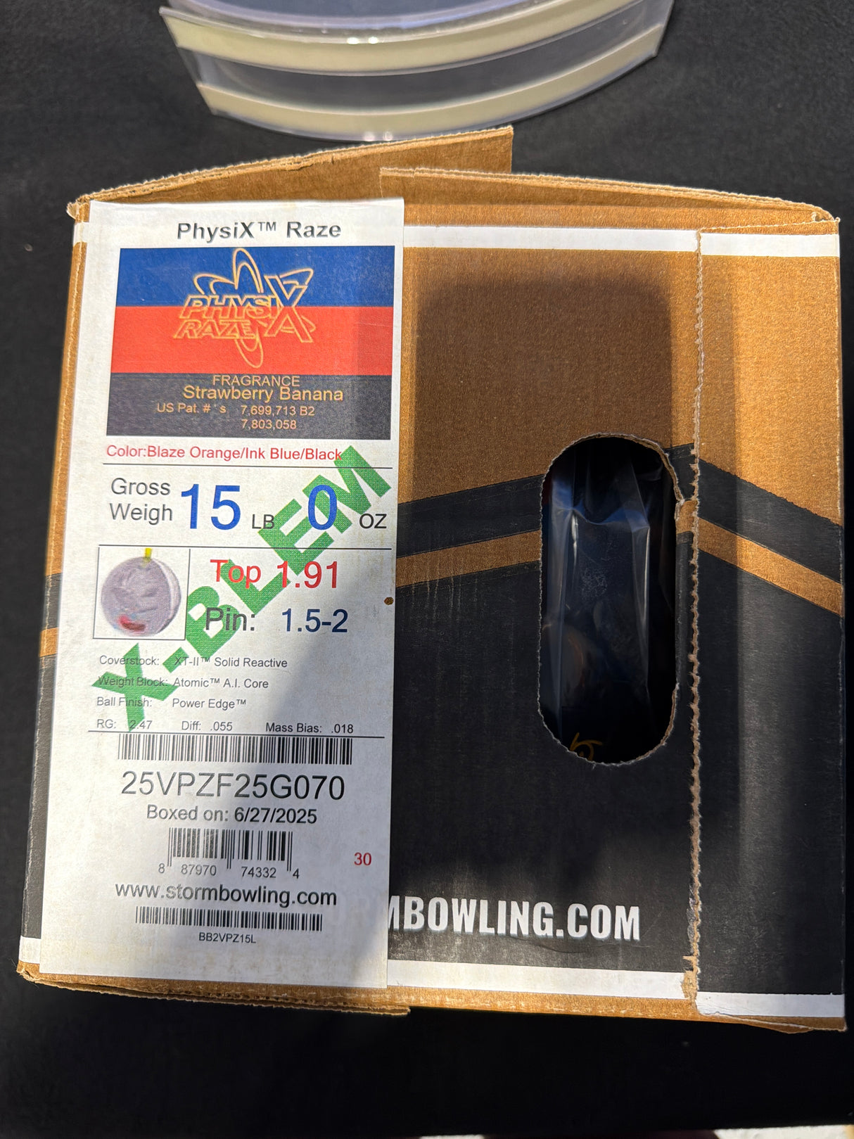 Physix Raze Overseas X-blem 15lb