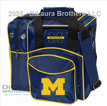 Michigan Single Ball Tote Blue / Gold
