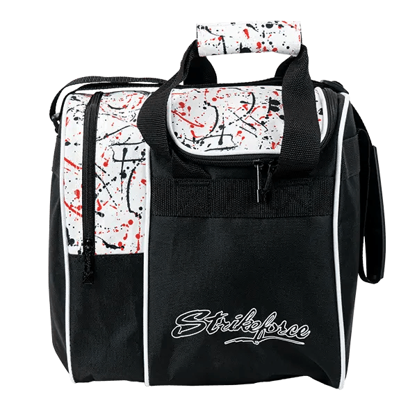 KR Rook 1 Ball Single Tote White Red Splash Black