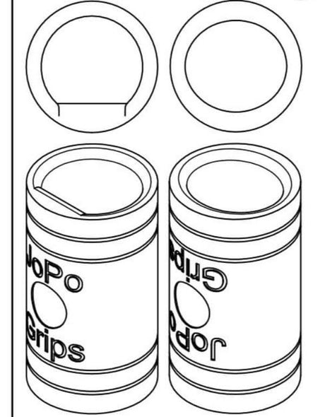 Jopo Finger Grips Power Flat/Oval image 0