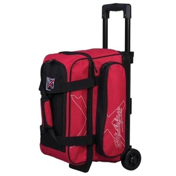 KR Hybrid X 2 Ball Double Roller Red Bowling Bag